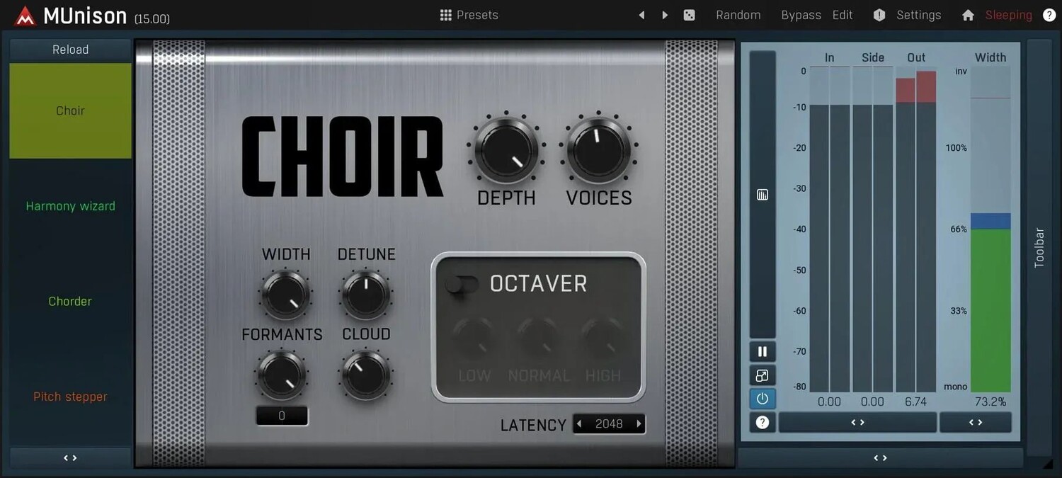 

Плагин MeldaProduction MUnison Doubler, Unison и Harmonizer