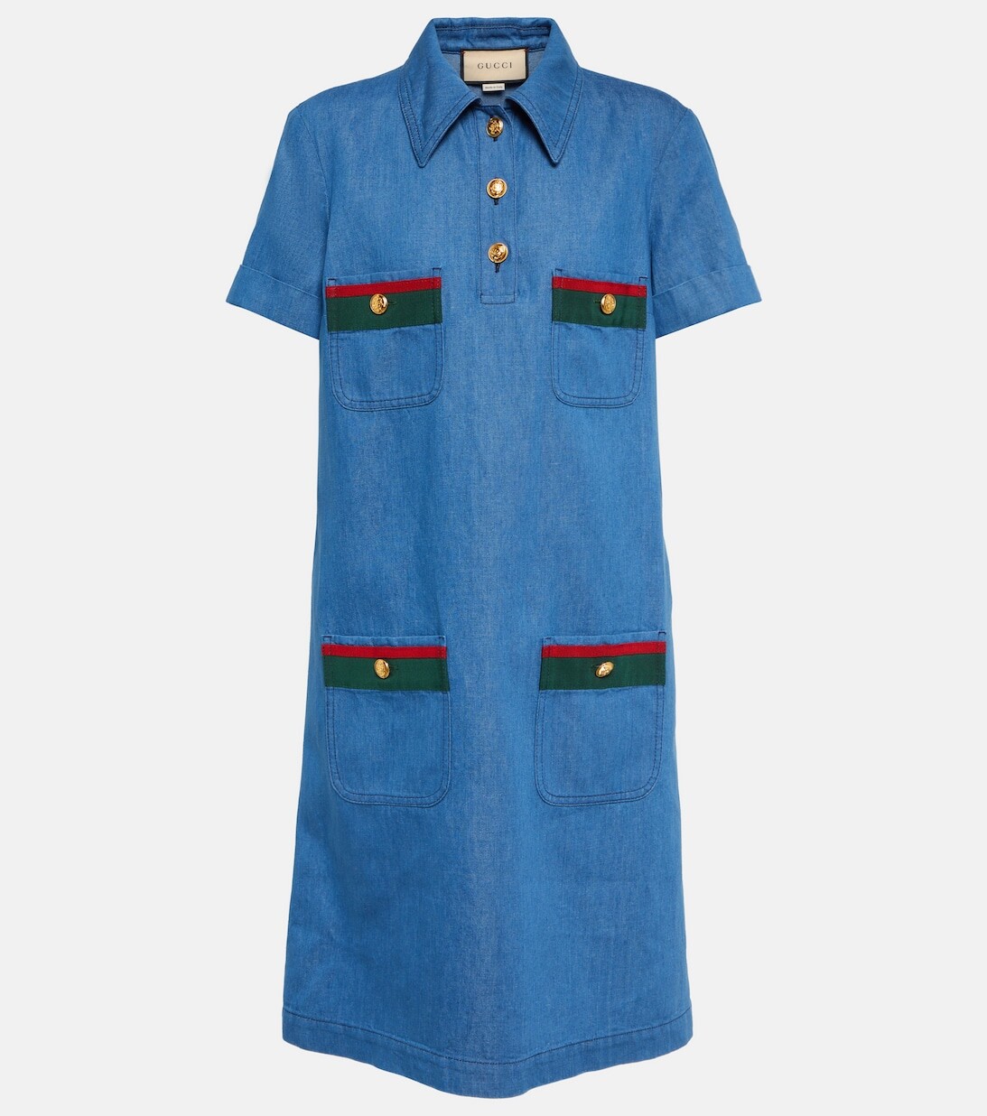 

Джинсовое мини-платье GUCCI, синий