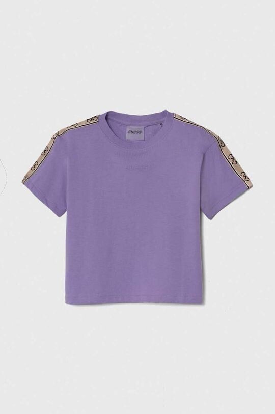 

Хлопковая футболка для детей Guess, фиолетовый