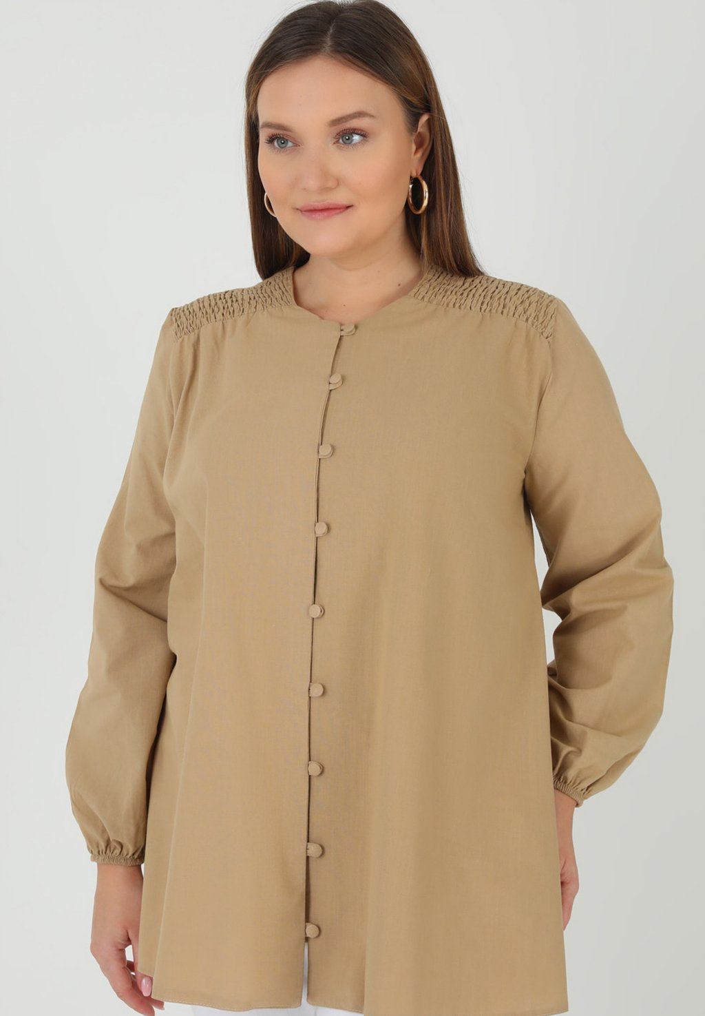 Блузка ALIA Modanisa, темно-коричневый блузка alia modanisa темно коричневый