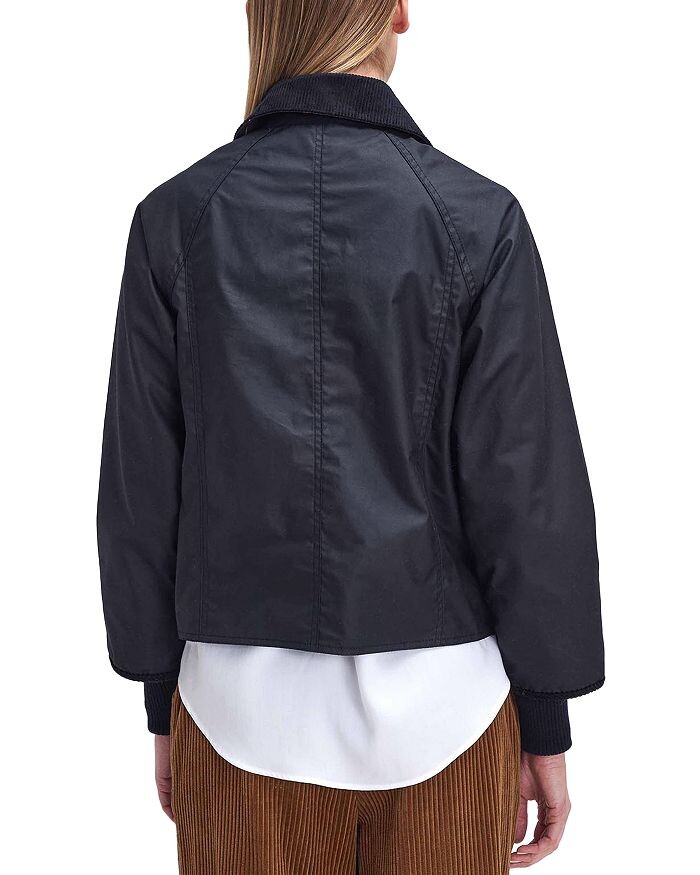 

Укороченное вощеное пальто Barbour Beadnell, черный