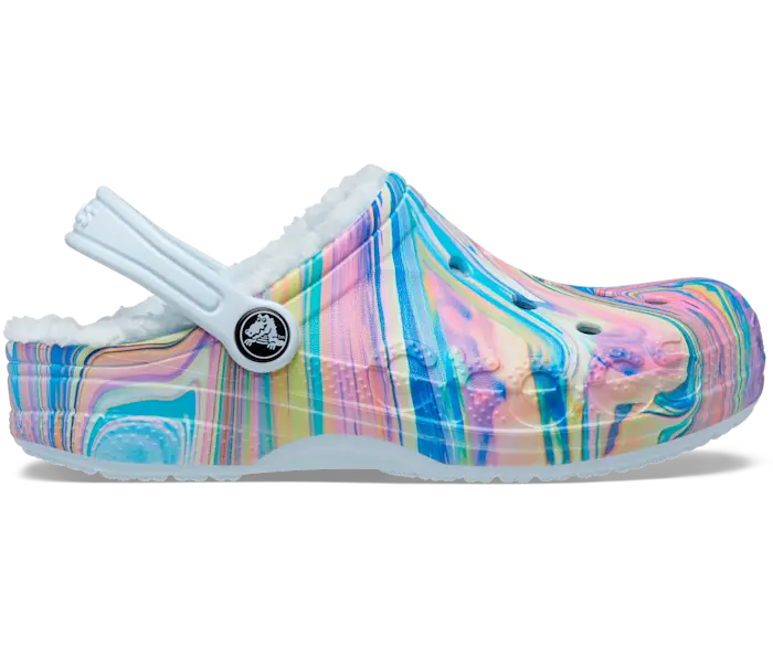 

Сабо с принтом на подкладке Baya Crocs детские, цвет Mineral Blue / Multi