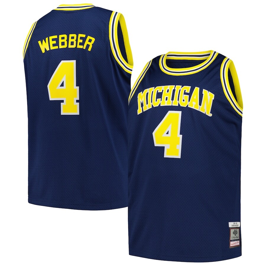 

Джерси Mitchell & Ness Michigan Wolverines, нави