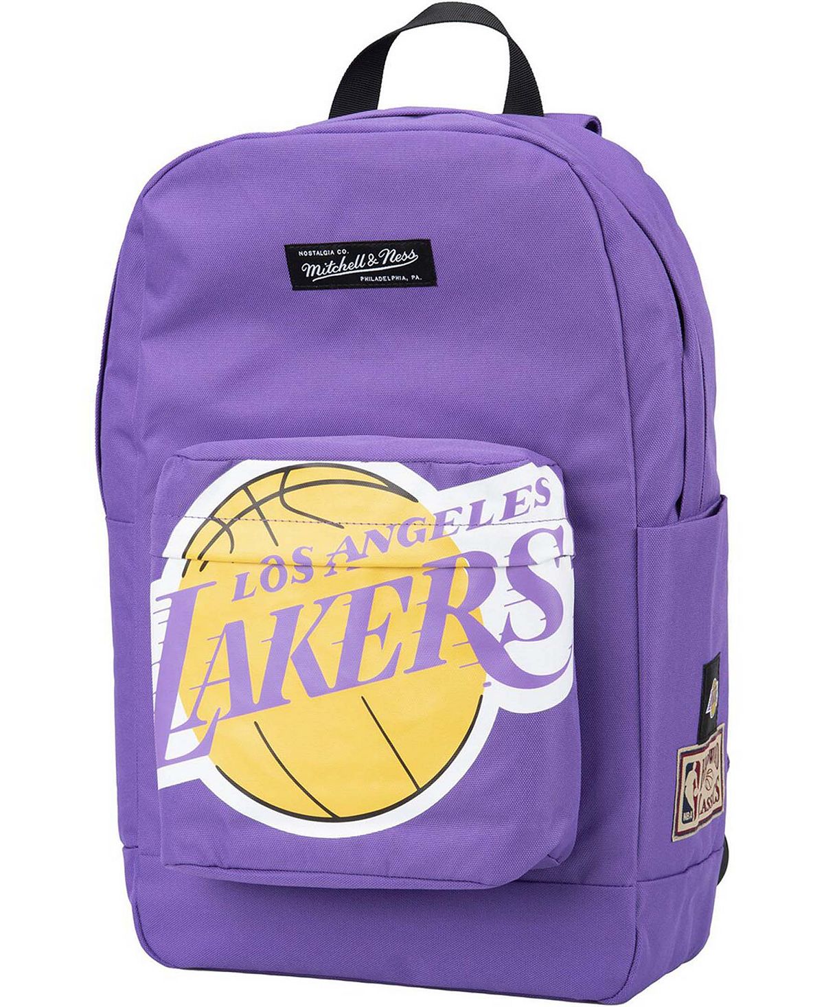 Классический фиолетовый рюкзак Los Angeles Lakers для мужчин и женщин из твердой древесины Mitchell & Ness