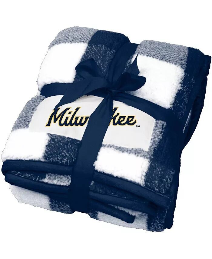 

Одеяло из морозного флиса в клетку Milwaukee Brewers размером 50 x 60 дюймов в клетку Buffalo Logo Brands, синий