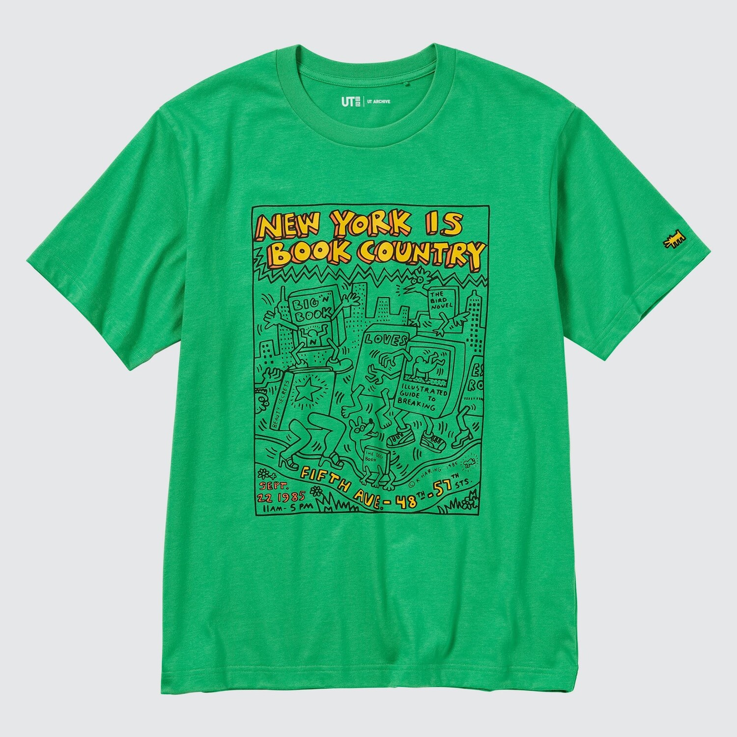 

Футболка Uniqlo Ut Archive Ny Pop Art Keith Haring с графикой, зеленый