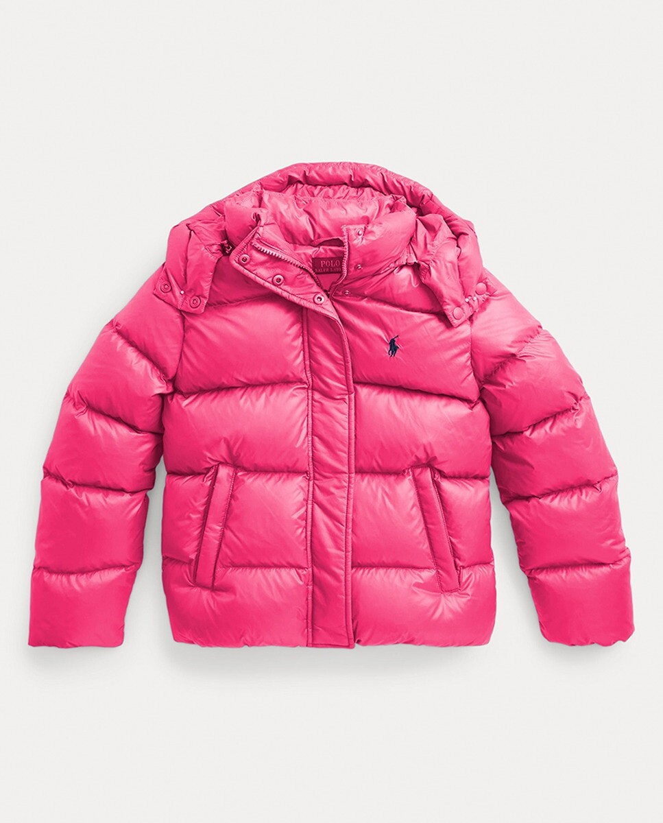 

Стеганая куртка цвета фуксии для девочки Polo Ralph Lauren, фуксия