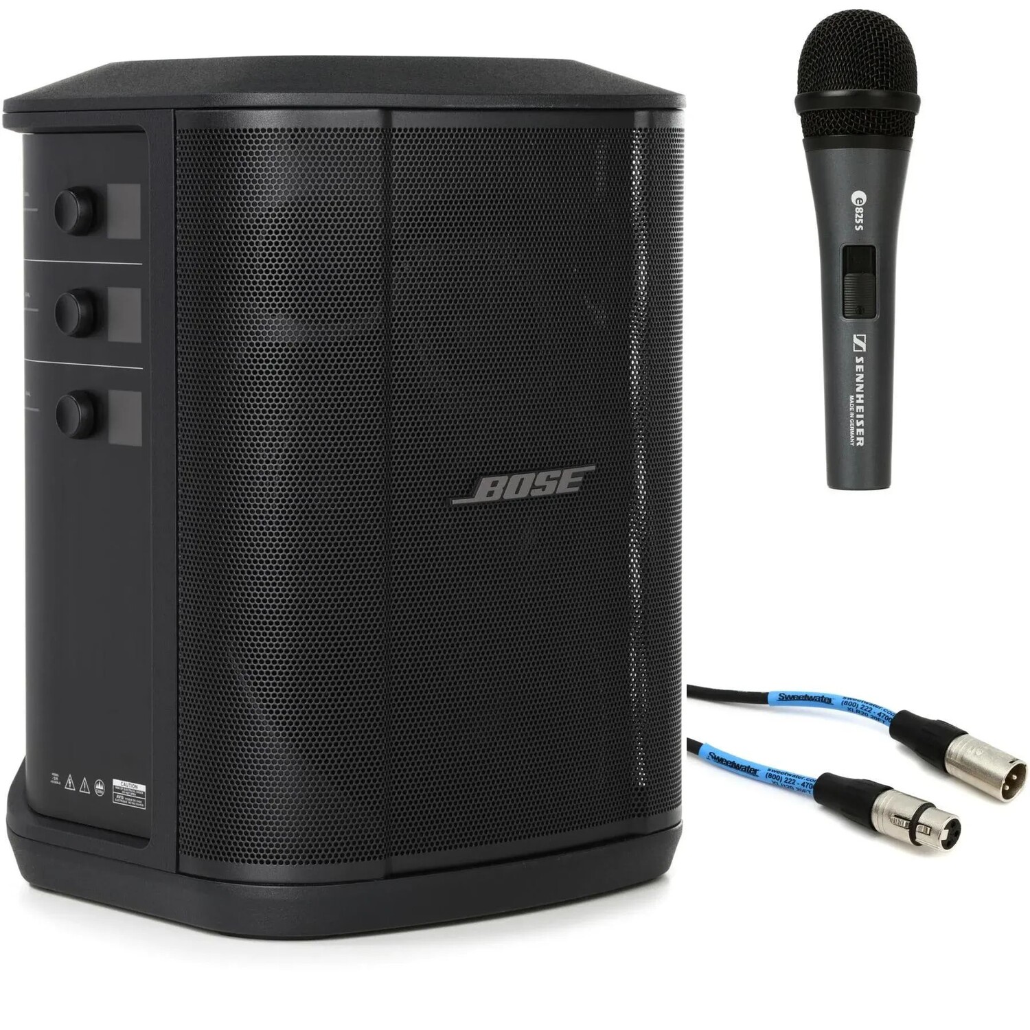 

Многопозиционная акустическая система Bose S1 Pro+ и динамический микрофон Sennheiser e 825-S