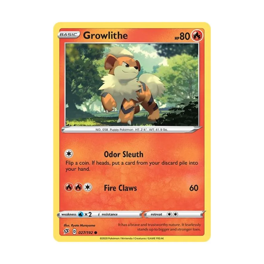 

CCG Гроулит (C) #27/192, Pokemon - SWSH02 - Rebel Clash - Singles