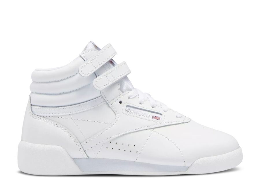 

Кроссовки Reebok Freestyle High Little Kid 'Triple White', белый