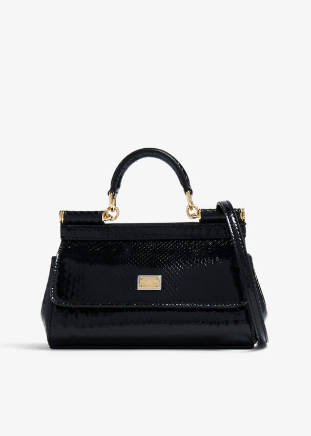 

Сумка Dolce&Gabbana Small Sicily Python, черный