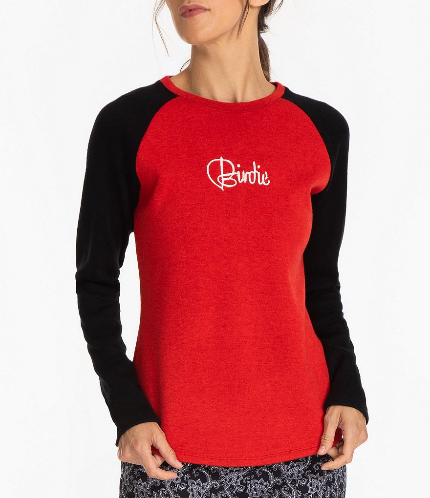 Спортивная рубашка с круглым вырезом и рукавами реглан Haley Birdie с цветными блоками Sport Haley, красный