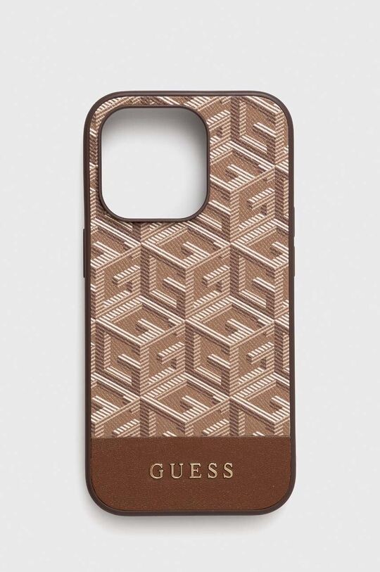 

Чехол для iPhone 14 Pro 6,1" Guess, коричневый