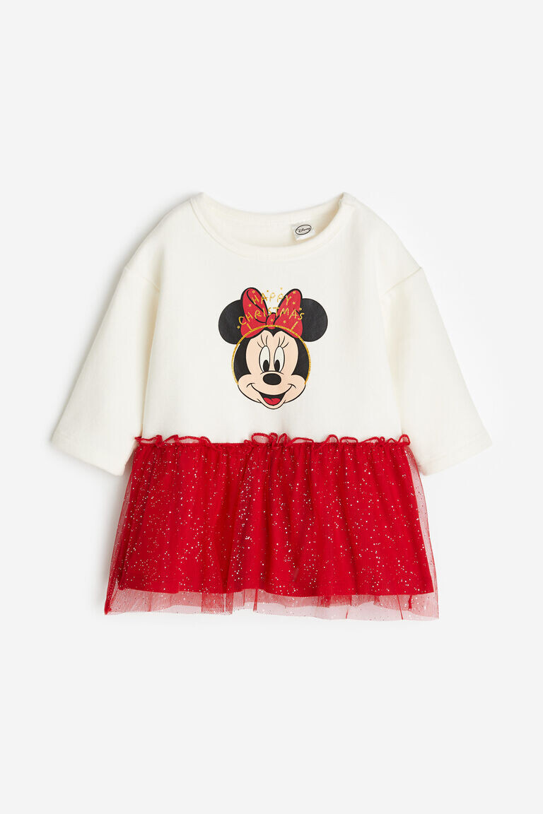

Платье-юбка из тюля с принтом H&M, белый