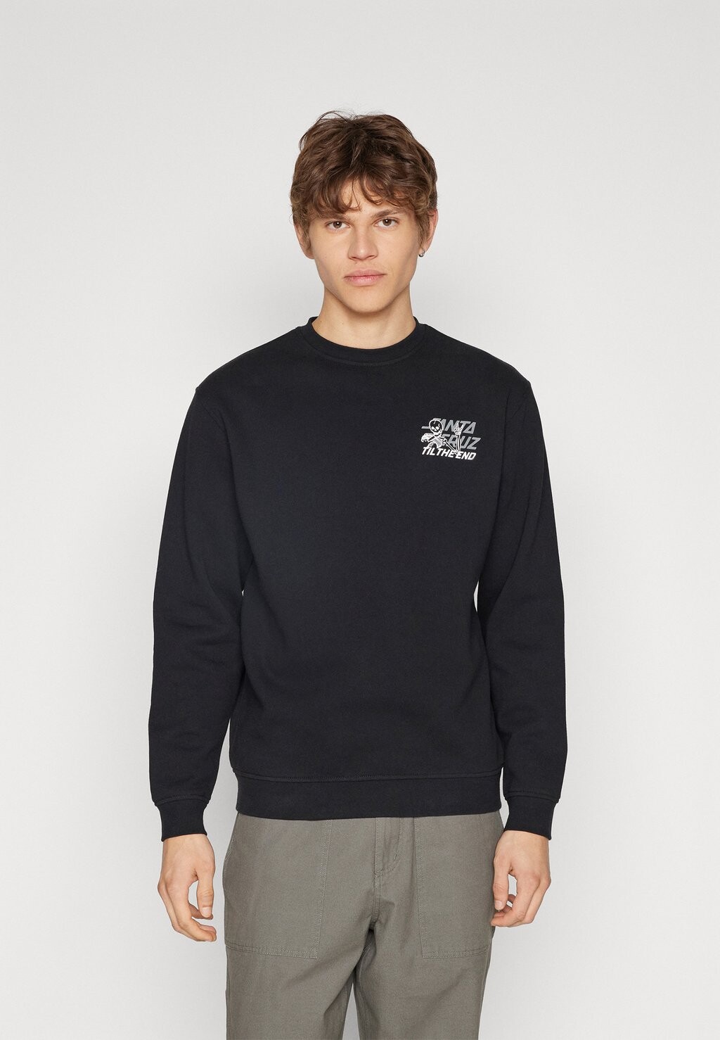 

Толстовка UNWIND CREW UNISEX Santa Cruz, черный