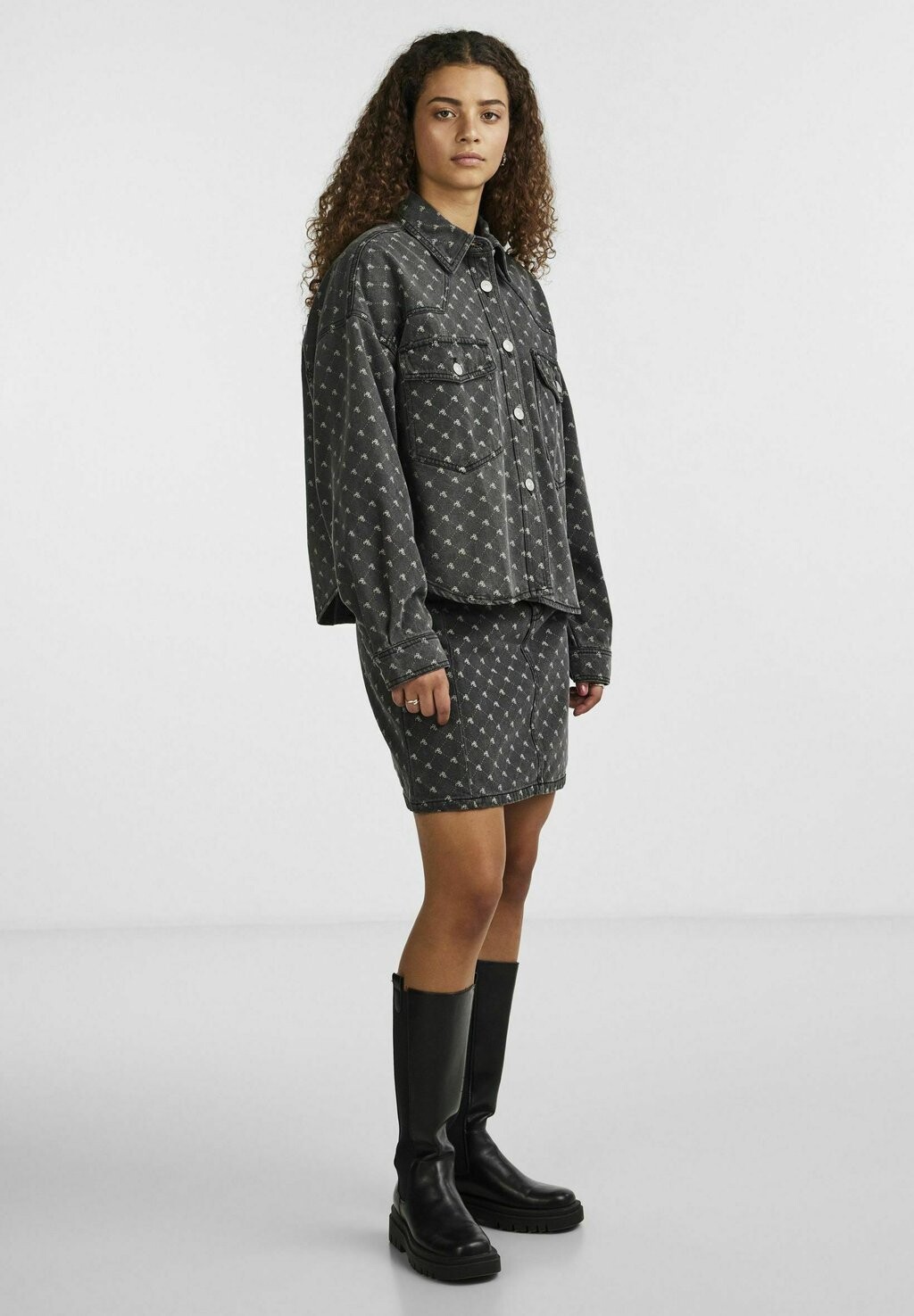 

Рубашка Pieces PCNURSEL, цвет grey denim