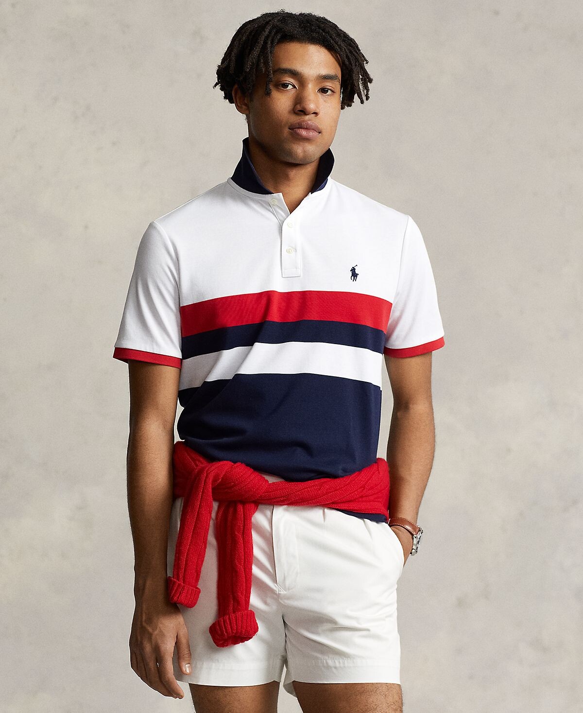 

Мужская рубашка поло классического кроя из мягкого хлопка Polo Ralph Lauren