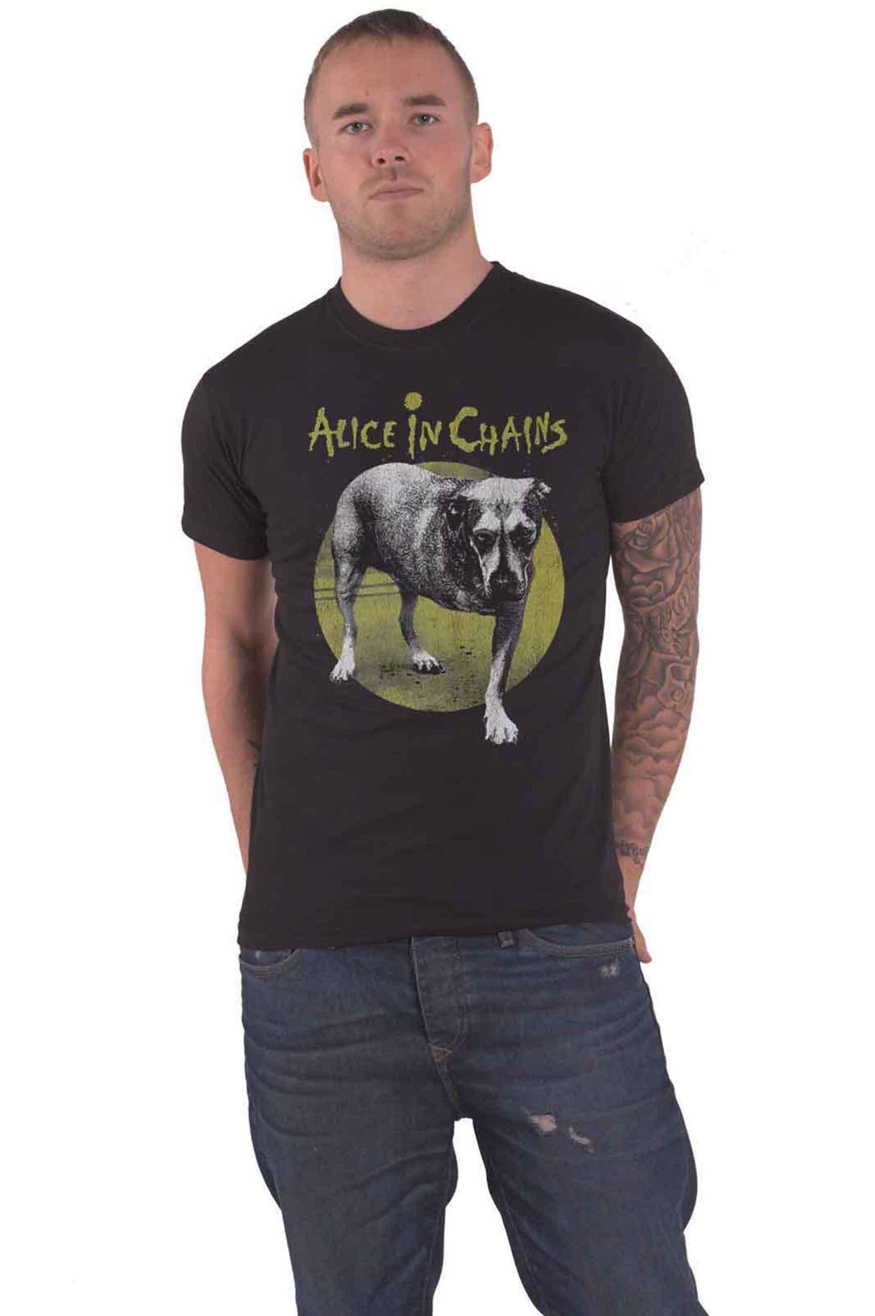 Футболка для собак-штативов Alice In Chains, черный