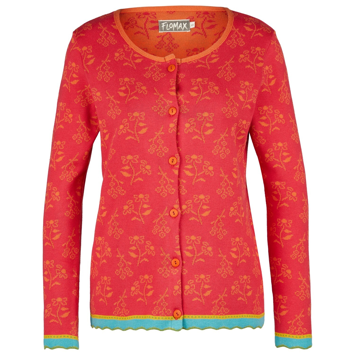 

Кардиган Flomax Women's Strickjacke Mara, цвет Hibiskus/Mango