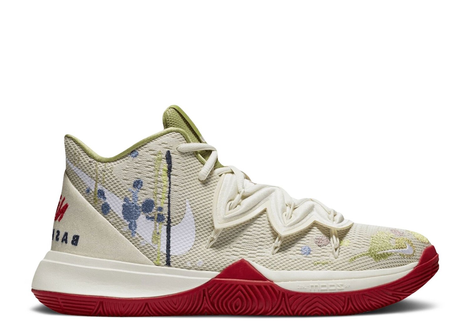 

Кроссовки Nike Bandulu X Kyrie 5 Ep 'Embroidered Splatters', кремовый, Бежевый