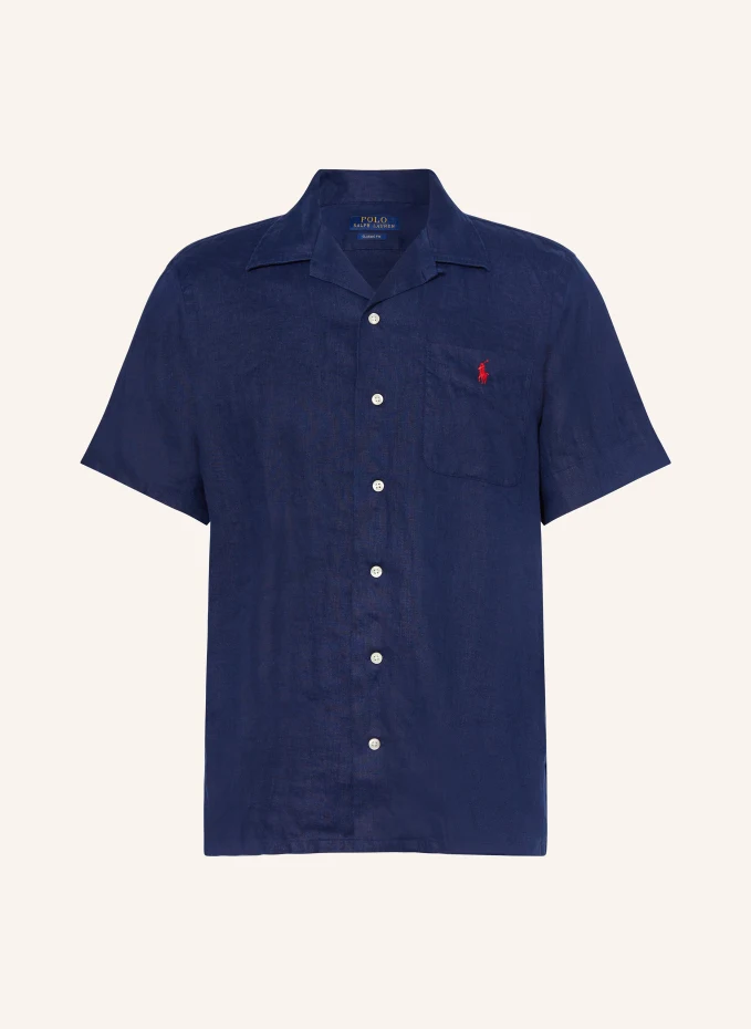 

Clady курортная рубашка classic fit из льна Polo Ralph Lauren, синий
