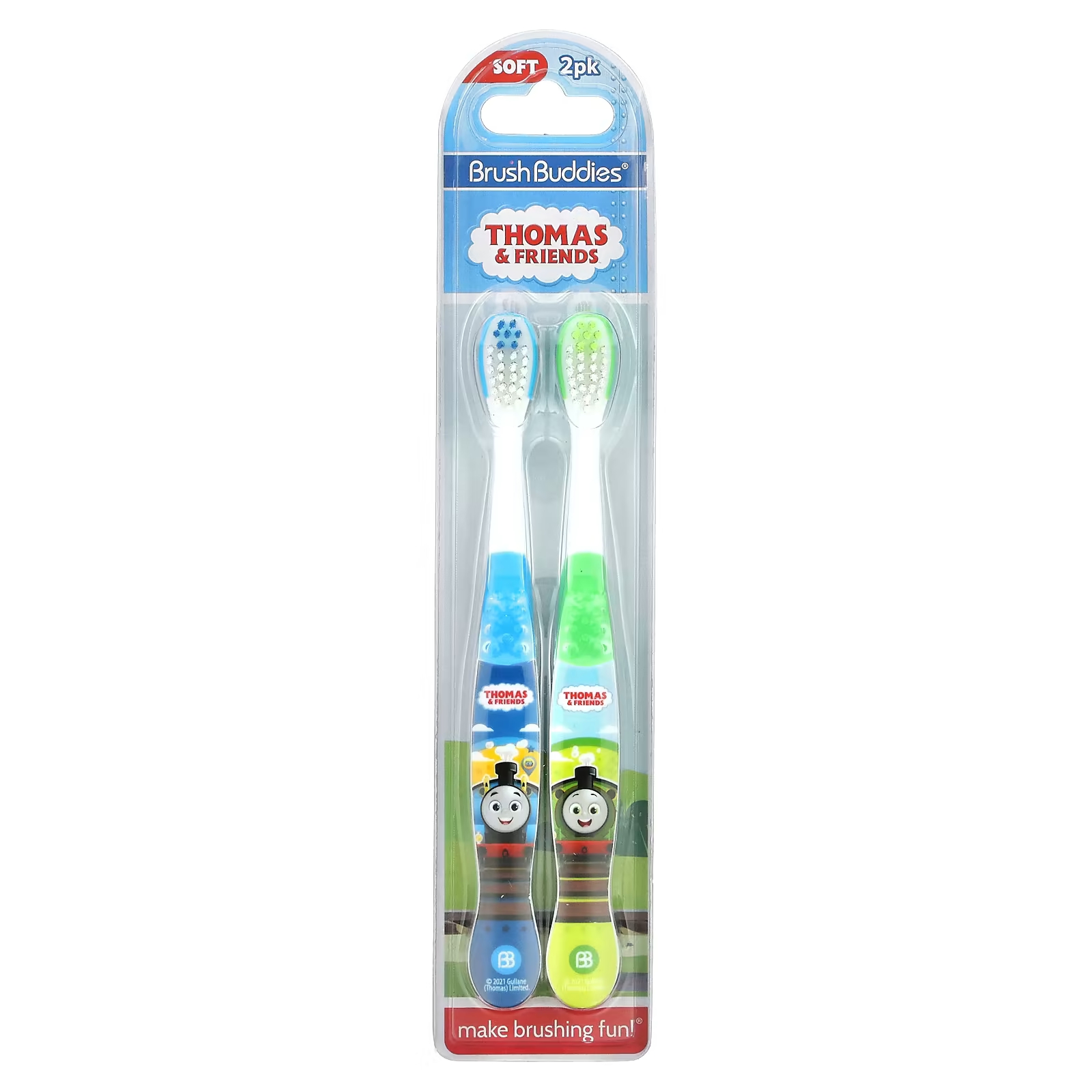 Зубная щетка Brush Buddies Thomas & Friends, 2 шт. цена и фото