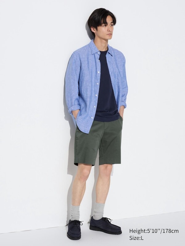 

Эластичные облегающие шорты Uniqlo, зеленый