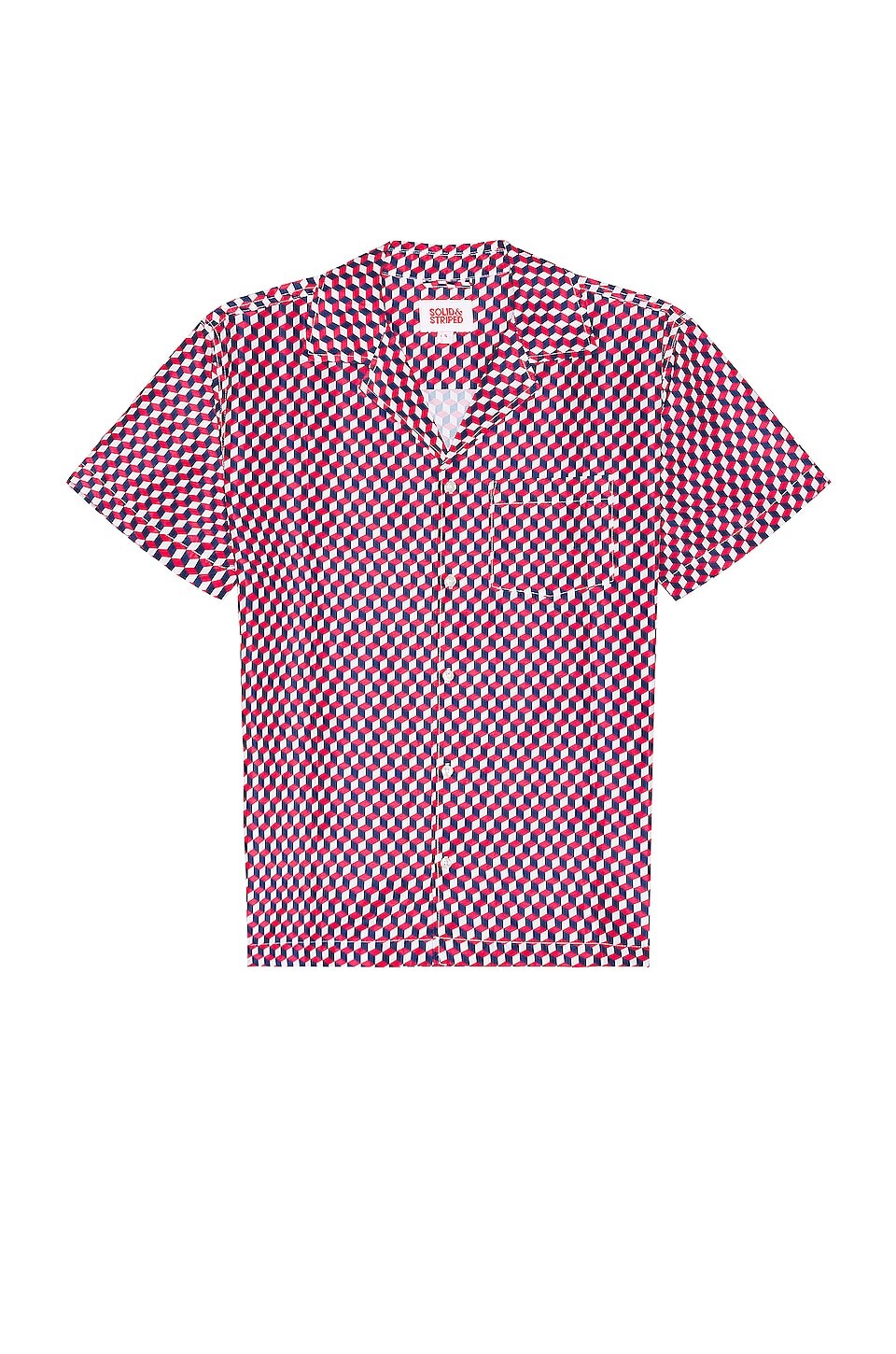 

Рубашка Solid & Striped The Cabana, цвет Midnight Blue & Berry