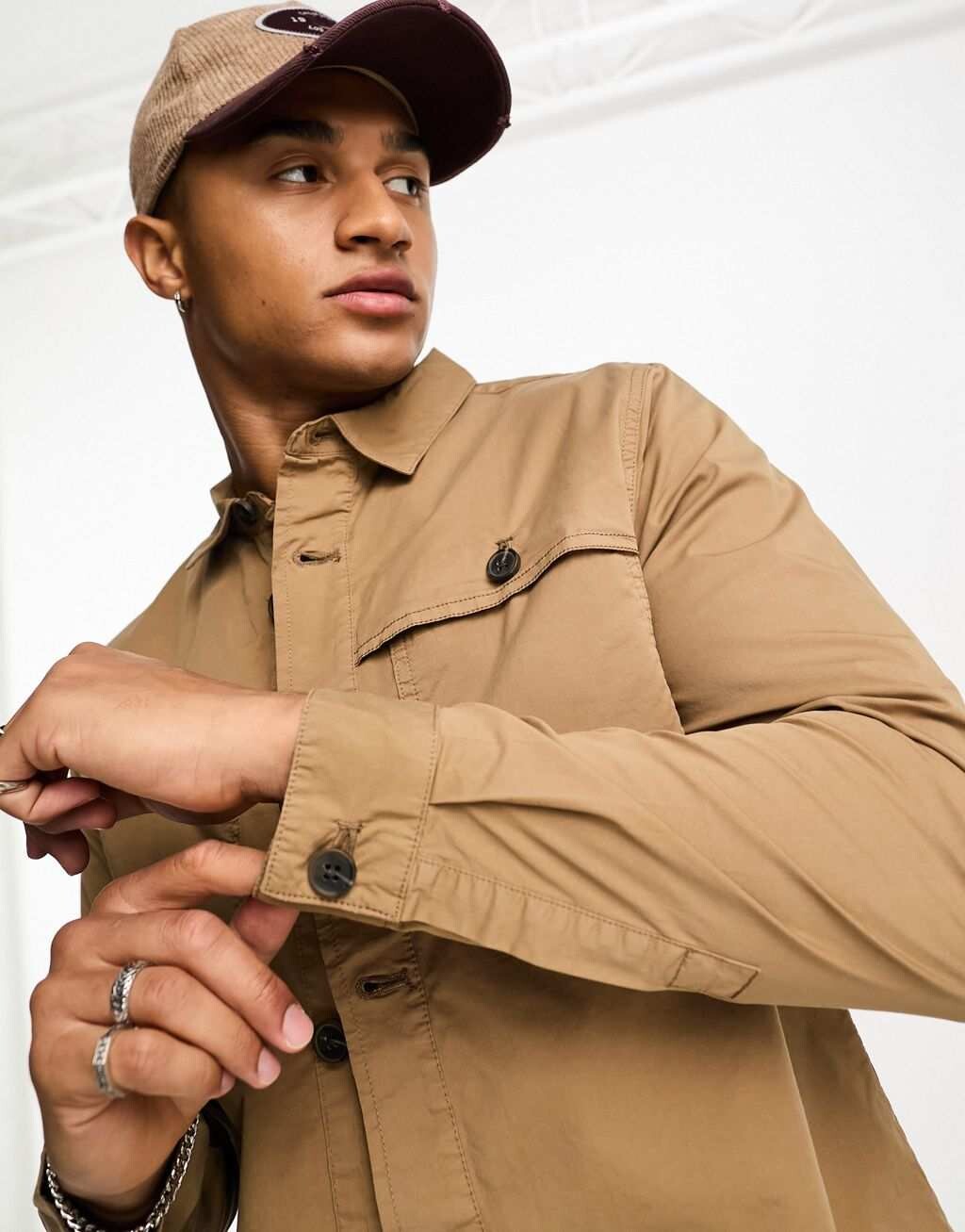 

Коричневая рубашка Barbour Sidlaw