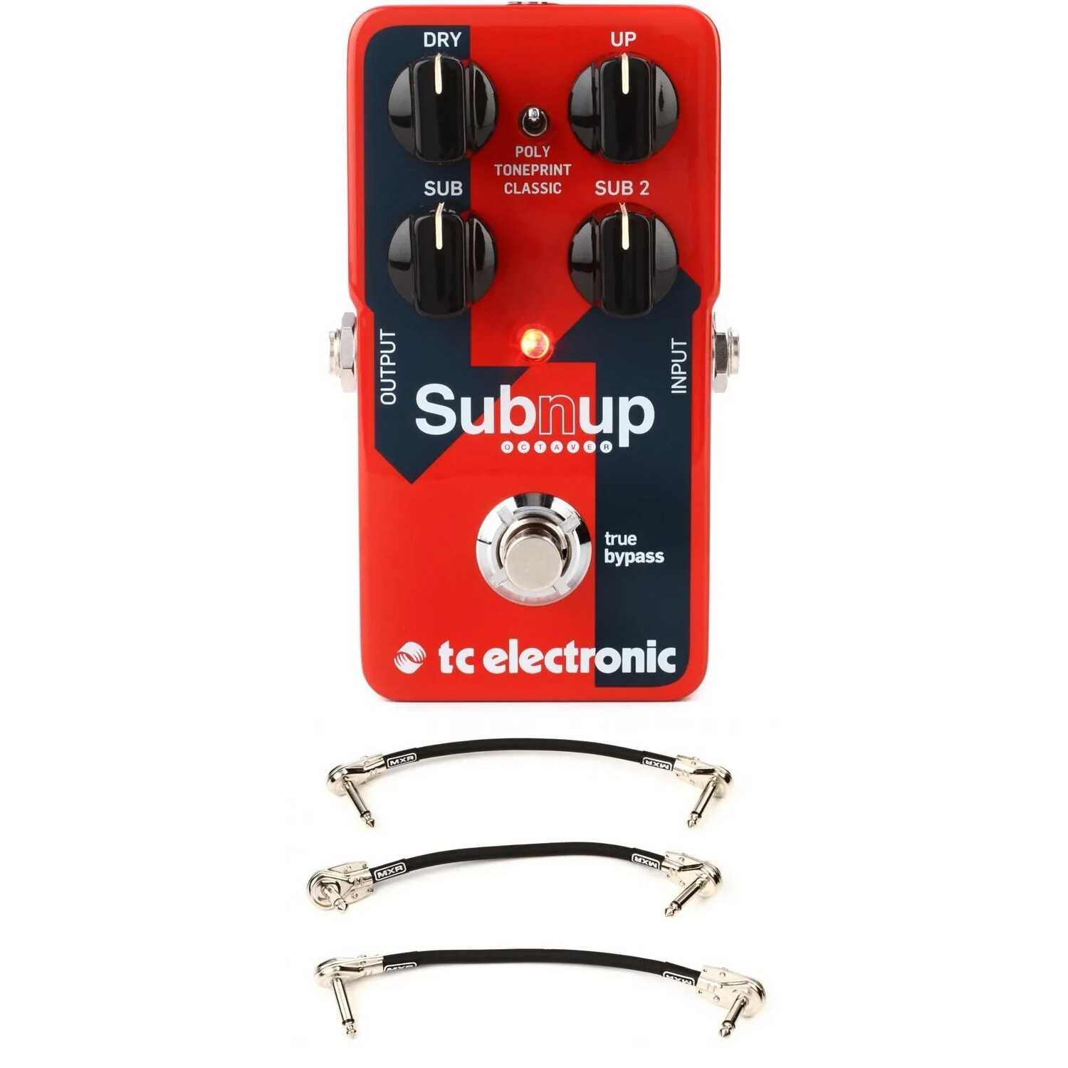 

Двухоктавная педаль TC Electronic Sub 'N' Up Octaver с 3 патч-кабелями