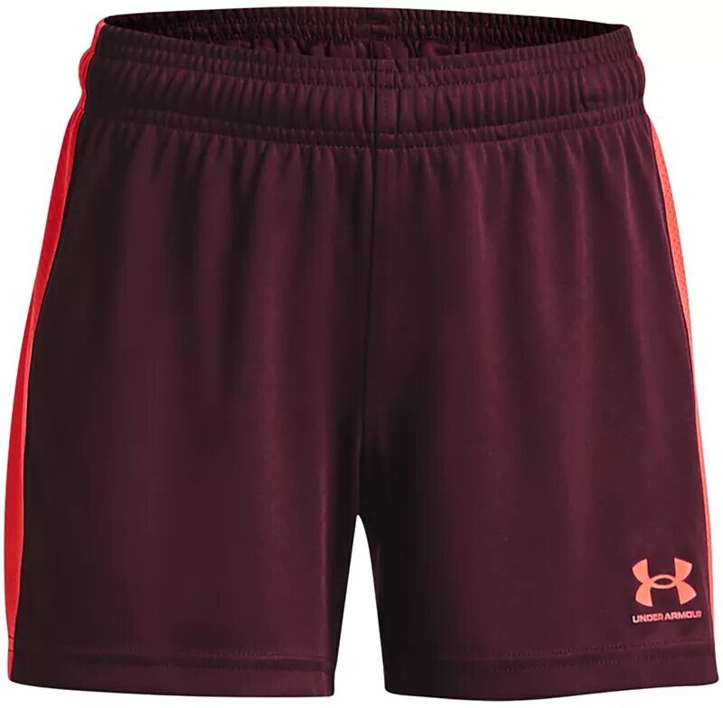 

Трикотажные шорты Challenger для девочек Under Armour, темно-бордовый