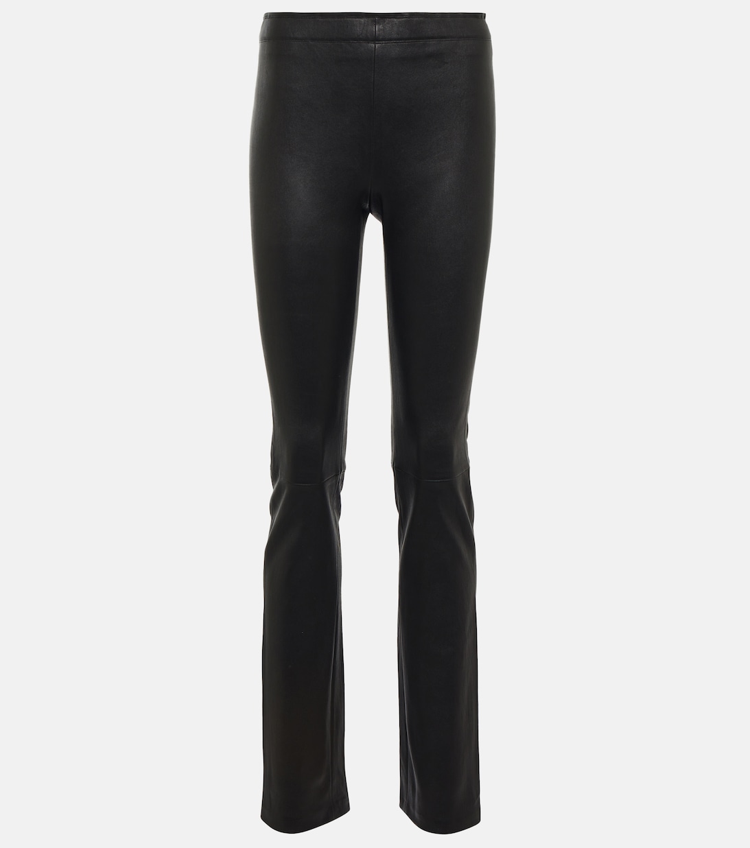 Укороченные кожаные брюки STOULS, черный кожаные укороченные брюки redvalentino цвет cuoio