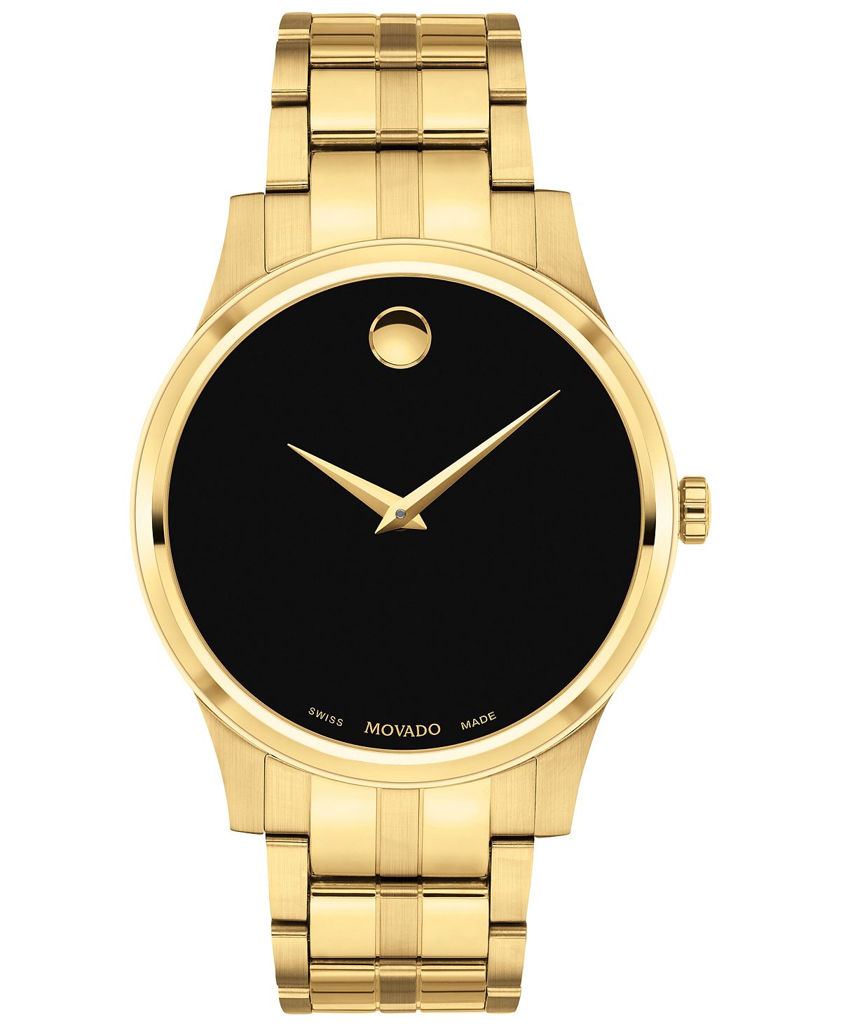 Мужские часы-браслет из нержавеющей стали с золотым PVD-покрытием, 40 мм Movado индивидуальный персонализированный браслет из нержавеющей стали с золотым именем браслеты для женщин индивидуальный модный браслет манж