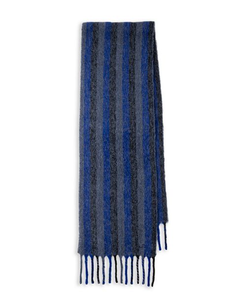 Уютный полосатый шарф Paul Smith, цвет Blue