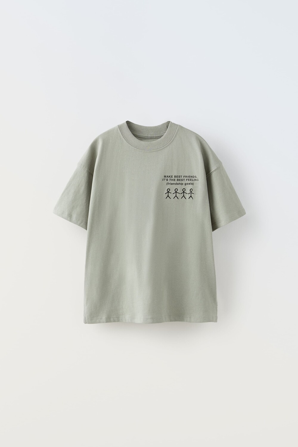 

Футболка с буквами Zara, синий серый