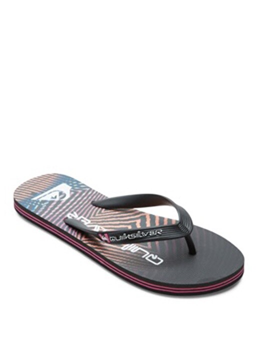 

Черно-розовые мужские тапочки Quiksilver