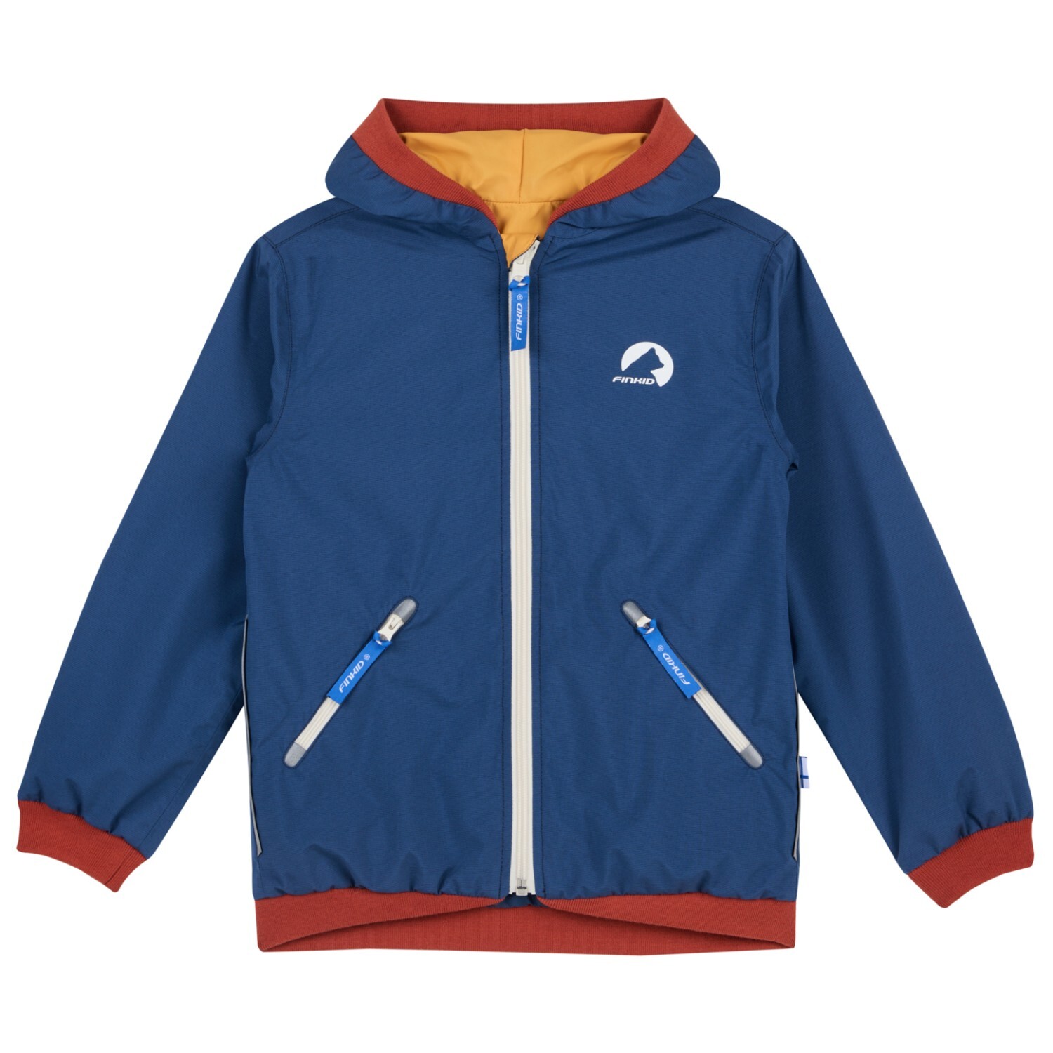 

Дождевик Finkid Kid's Muutuva, цвет Denim/Fox