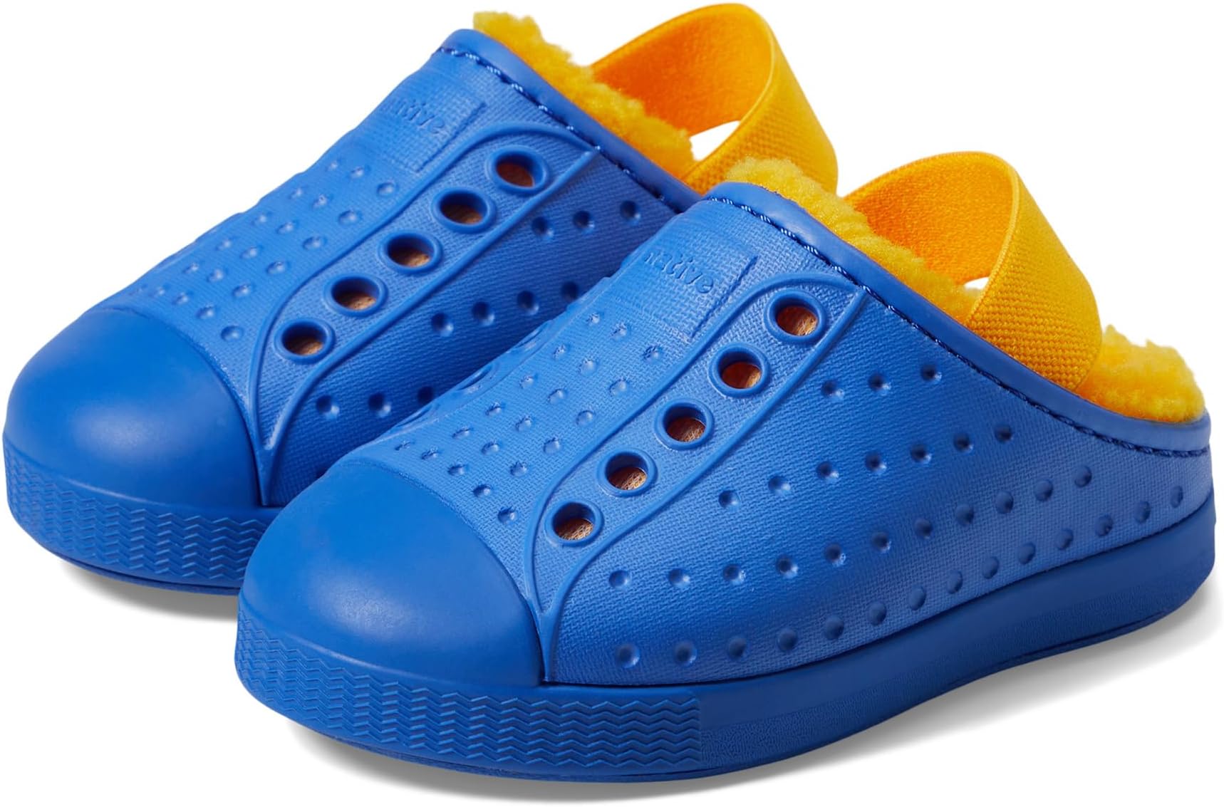 Кроссовки Jefferson Cozy Native Shoes Kids, цвет UV Blue/UV Blue/Spicy Yellow