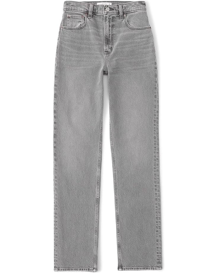 

Джинсы Abercrombie & Fitch Ultra High Rise 90s Straight Jean, цвет Grey Clean