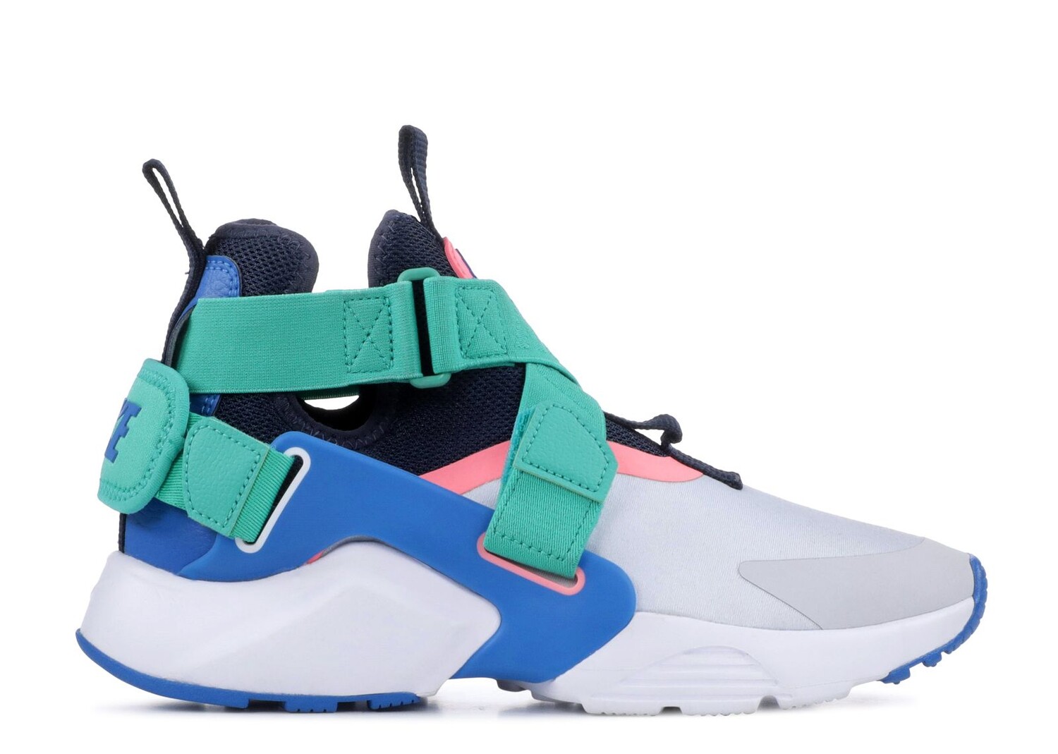 

Кроссовки Nike Huarache City High Gs 'Pure Platinum Blue Nebula', разноцветный