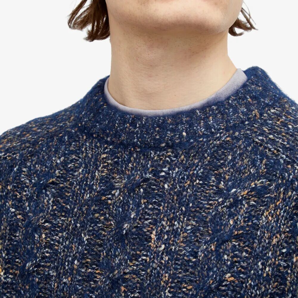 

Norse Projects Ivar Джемпер из хлопка и альпаки, синий
