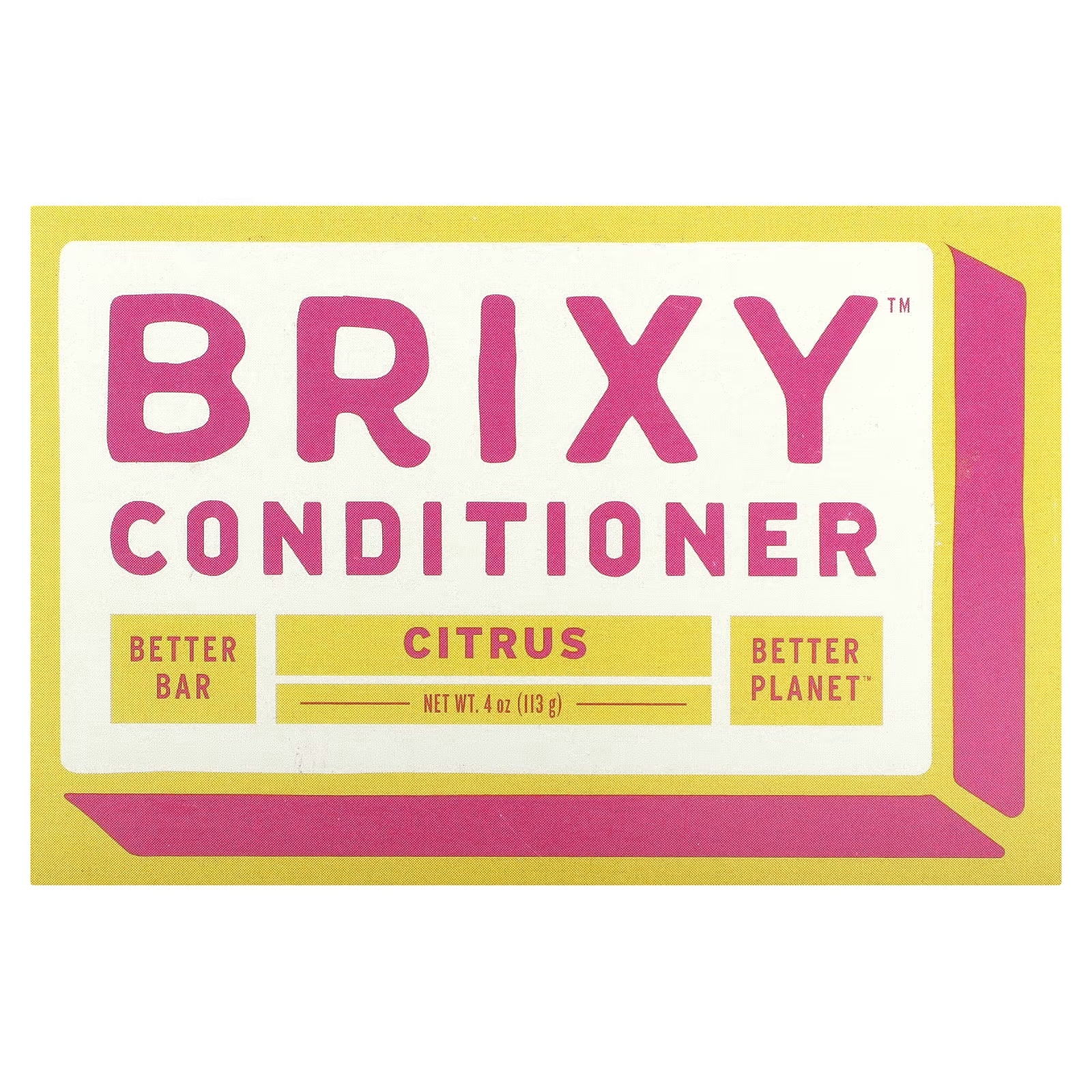 Кондиционер Brixy Bar Citrus, 1 батончик, 4 унции (113 г) attitude leaves bar увлажняющий батончик кондиционер травяной мускус 113 г 4 унции
