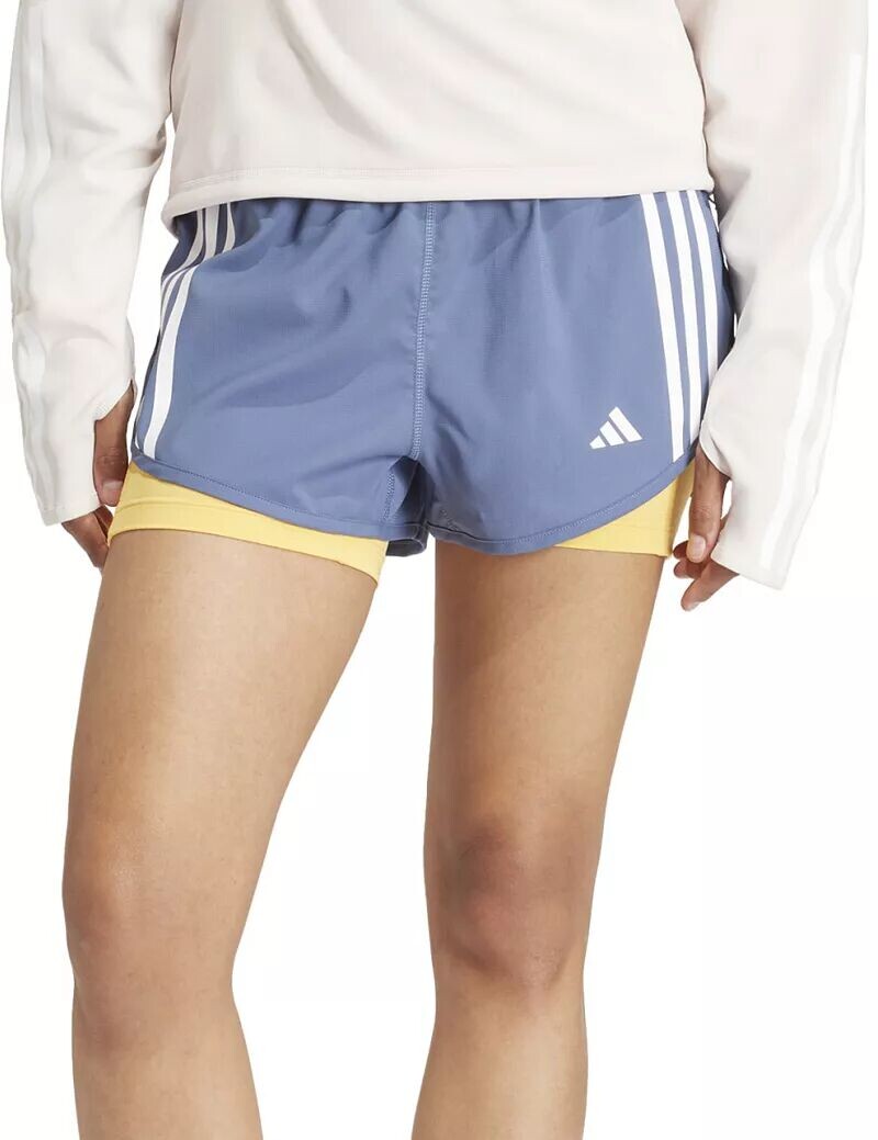 

Женские шорты Adidas Own The Run 2-в-1 с 3 полосками