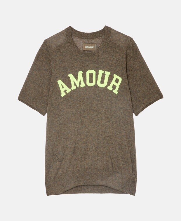 

Кашемировый пуловер Zadig&Voltaire, хаки