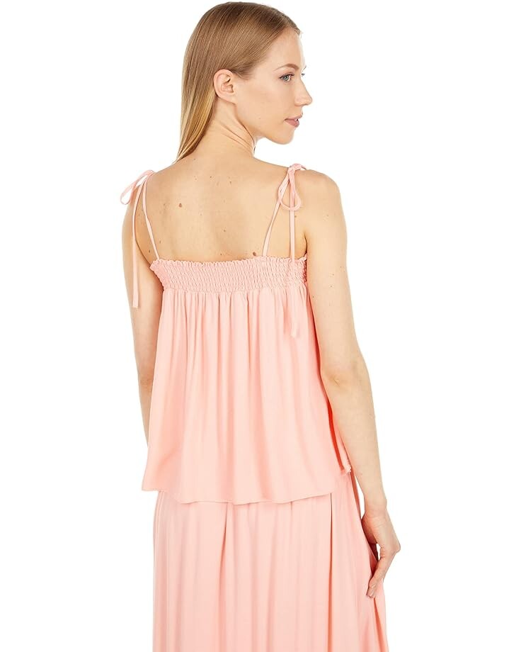 

Топ bobi Los Angeles Beach Crepe Tie Shoulder Top, цвет Papayas