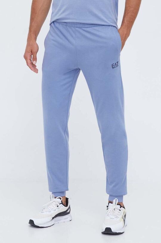 

Спортивные брюки из хлопка EA7 Emporio Armani, синий