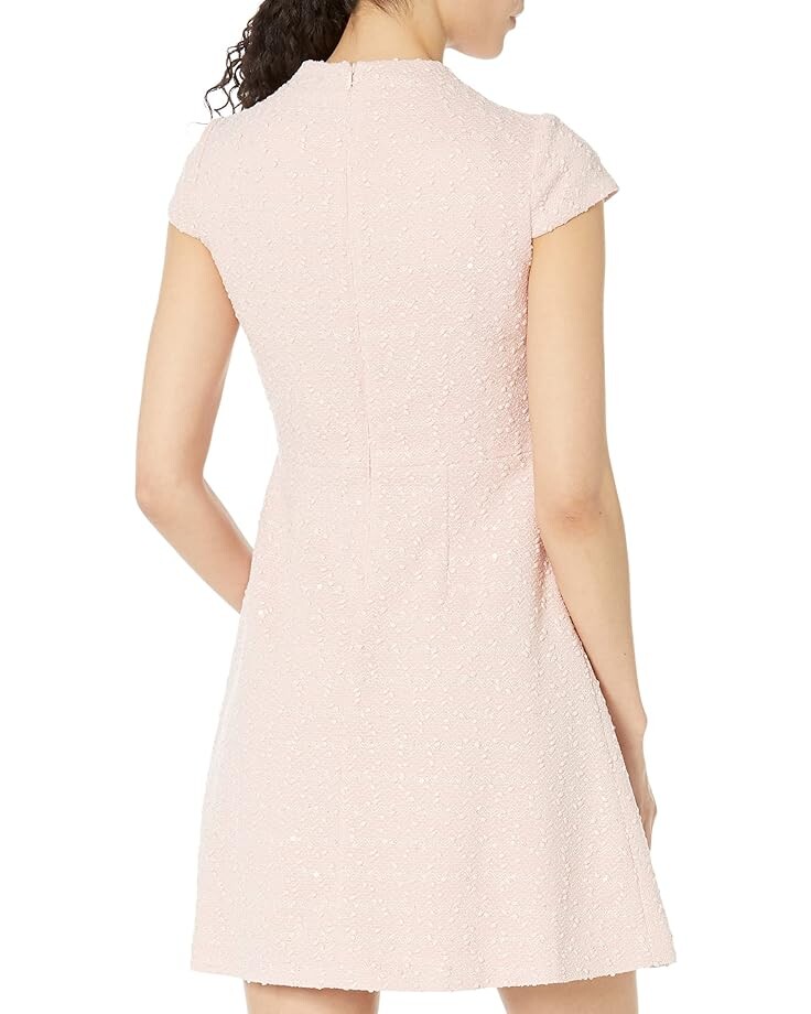 

Платье Vince Camuto Boucle Knit Cap Sleeve Fit-and-Flare, цвет Blush