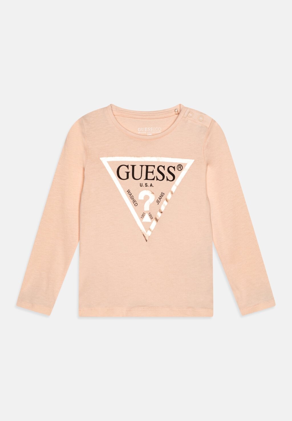 

Футболка с длинным рукавом Guess, румяный бриз