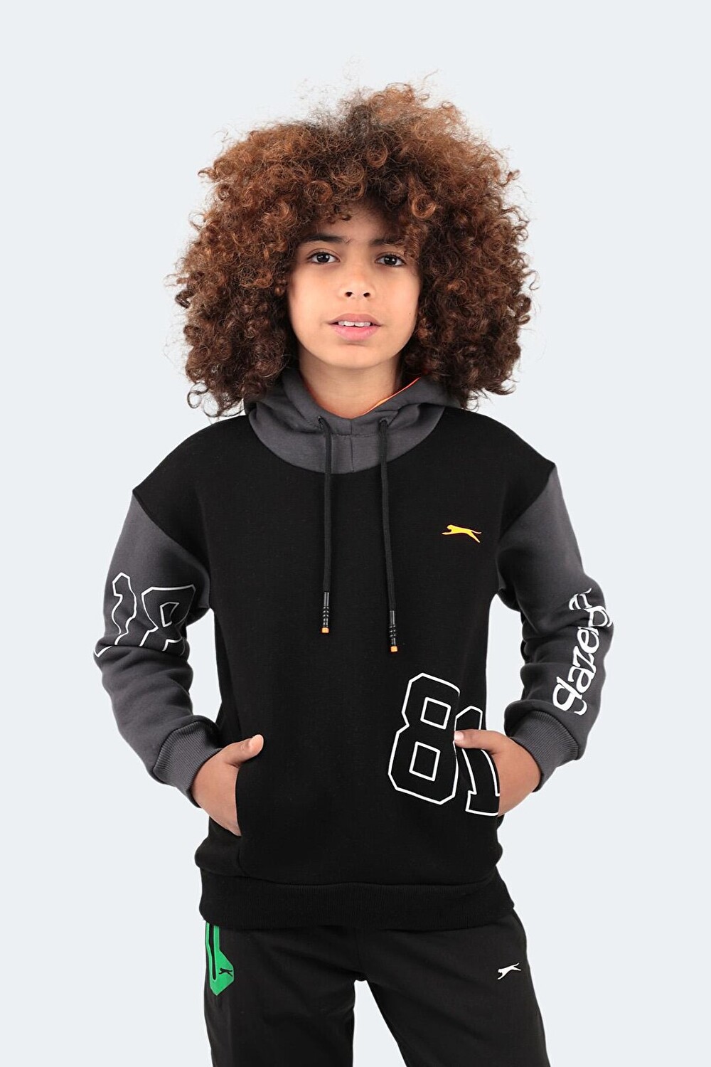 

DJURO Детский свитшот унисекс, черный SLAZENGER