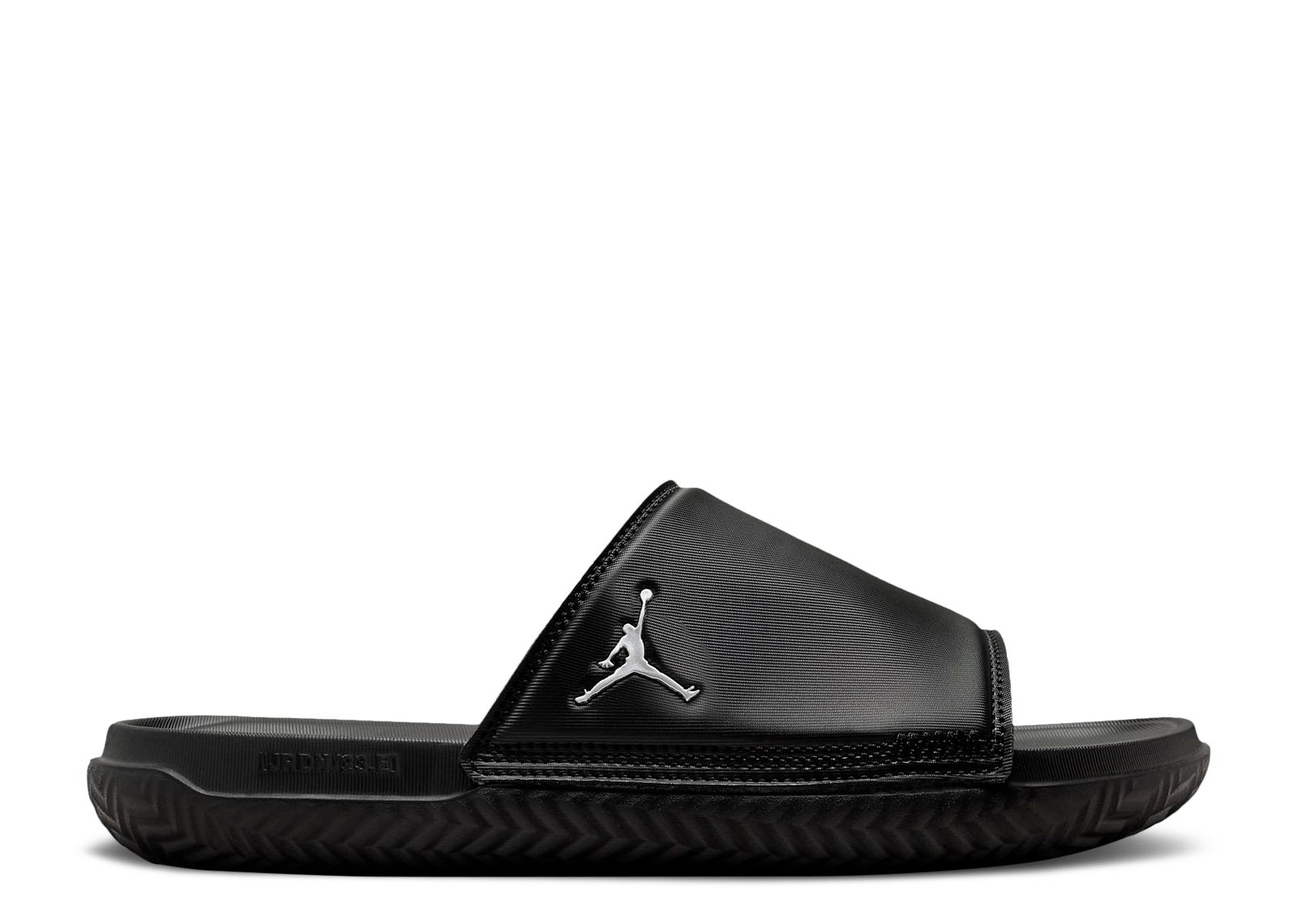 Кроссовки Air Jordan Jordan Play Slide 'Black Metallic Silver', черный
